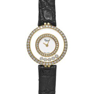 CHOPARD Happy Diamond Double Bezel 5P Diamond 20/5448 White/Blanc/diamond La...
